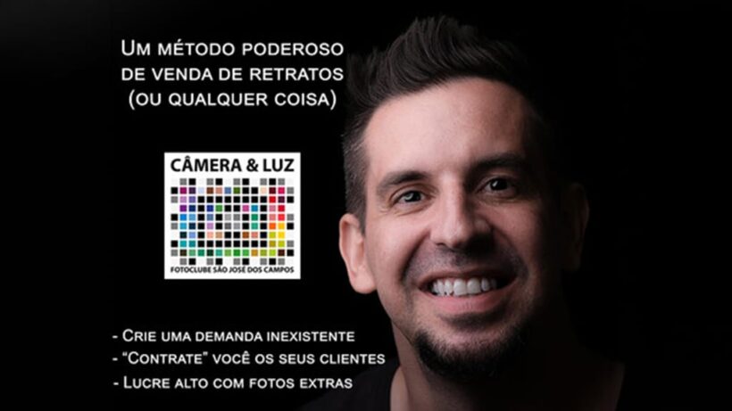Um método poderoso de venda de retratos (ou qualquer coisa). Logo Câmera & Luz Fotoclube. Crie demanda e lucre alto