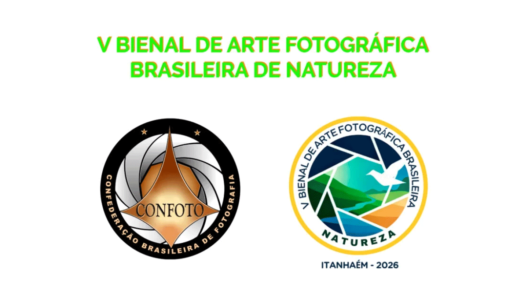 V Bienal de Arte Fotográfica Brasileira de Natureza, Itanhaém 2026. Logotipos da CONFOTO e do evento